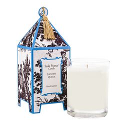 Classic Toile Japanese Quince Pagoda Candle