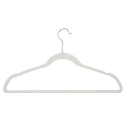 Velvet Touch Hanger in White (Set of 50)