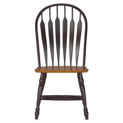 Windsor Side Chair in Black & Cherry
