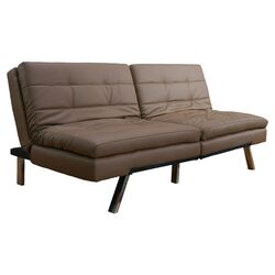 Memphis Futon Sofa Bed in Brown