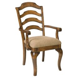 Crossroads Arm Chair in Rustic Brown (Set of 2)