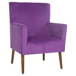 Darryl Upholstered Chair in Purple