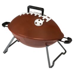 Football Portable Charcoal Grill in Brown