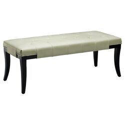 Tyler Tufted Bench in Off White