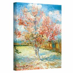 Pink Peach Tree Canvas Art by Vincent Van Gogh