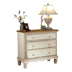 Wilshire 3 Drawer Nightstand in White