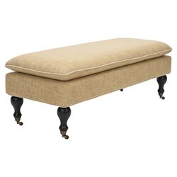 Maggie Pillow Top Bench in Gold