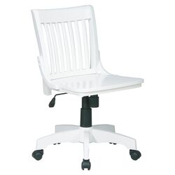 Mid Back Banker's Chair in Antique White