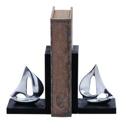 Sailboat Bookends in Aluminum (Set of 2)