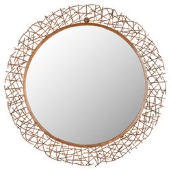 Twig Mirror in Copper