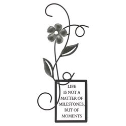 Life is Not a Matter Wall Décor in Pewter