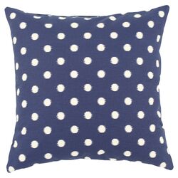 Ikat Dot Pillow in Blue