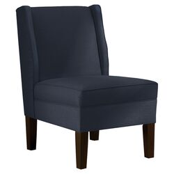 Patriot Wingback Chair in Blueberry