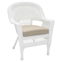 Wicker Chair in White