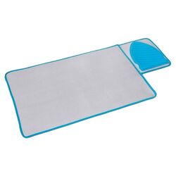 Ironing Mat with Iron Rest in Grey & Blue
