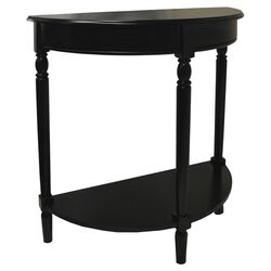 French Country Console Table II in Black