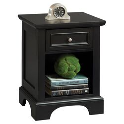 Donna 1 Drawer Nightstand in Distressed Black