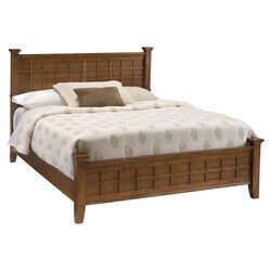 Arts & Crafts Queen Panel Bed in White