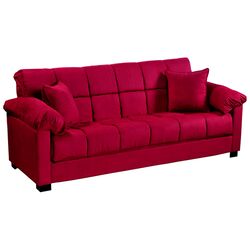 Madrid Sleeper Sofa in Crimson Red