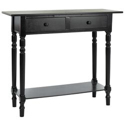 Gary Console Table in Distressed Black