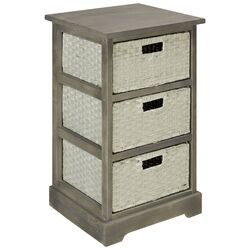 3 Drawer Storage Unit in Gray