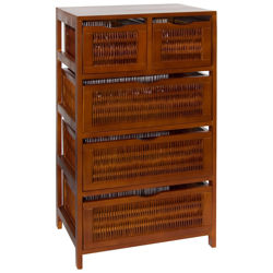 Storage 5 Drawer Chest in Chestnut Storage 5 Drawer Chest in Chestnut