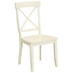 Crossback Side Chair in Creamy White (Set of 2)