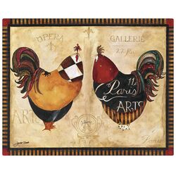 French Rooster Cutting Board in Tan