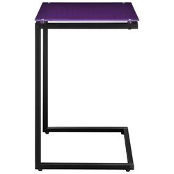C-Shaped End Table in Purple