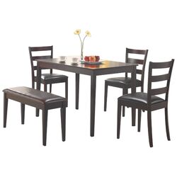 Guilford 5 Piece Counter Height Dining Set in Cappuccino