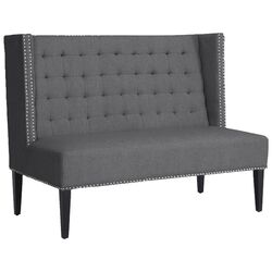 Riviere Banquette Bench in Gray