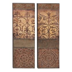 Urban Trends Wall Décor in Brown (Set of 2)