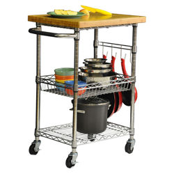 EcoStorage Kitchen Cart in Chrome EcoStorage Kitchen Cart in Chrome