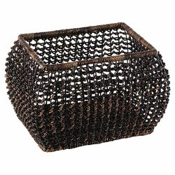 Open Weave Basket in Black