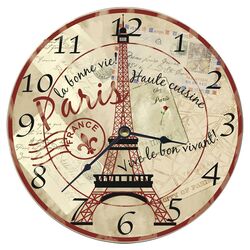 Paris Eiffel Tower Wall Clock