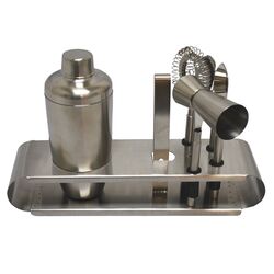 9 Piece Bar Set in Stainless Steel