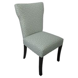 Melrose Chain Wingback Chair in Blue (Set of 2)