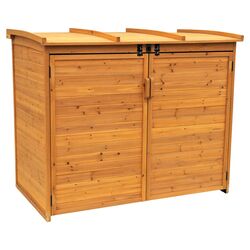 Suncast Deck Storage Box in Cedar