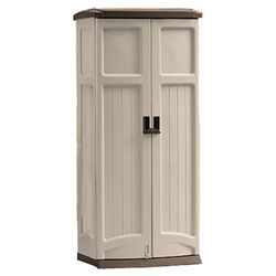 Vertical Tool Shed in Light Taupe