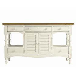Coastal Living Console Table in Shell