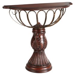Antiquity Console Table in Walnut & Black