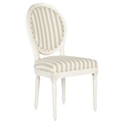 Paris Upholstered Side Chair in White (Set of 2)