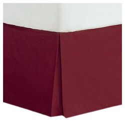 Dust Ruffle in Burgundy