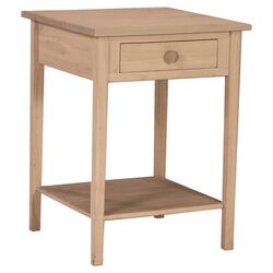 Unfinished Hampton Nightstand in Natural