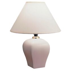 Urn Shaped Ceramic Table Lamp in Ivory