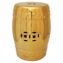 Garden Stool in Solid Gold