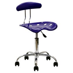 Rush Low-Back Task Chair in Blue