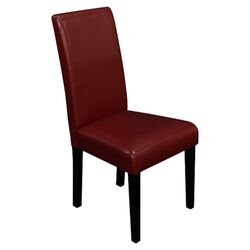 Villa Parsons Chair in Red (Set of 2)