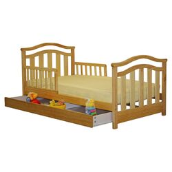 Elora Toddler Bed with Drawer in Natural