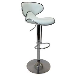 Rattan Barstool in White